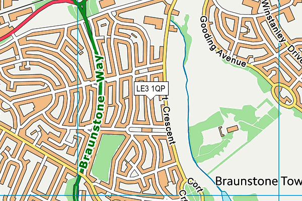 Emmanuel Christian School map (LE3 1QP) - OS VectorMap District (Ordnance Survey)