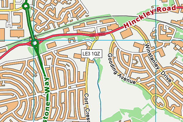 The Grove Community Hub map (LE3 1QZ) - OS VectorMap District (Ordnance Survey)