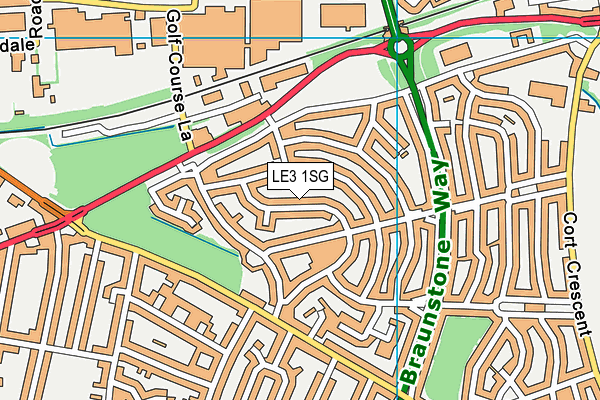 LE3 1SG map - OS VectorMap District (Ordnance Survey)