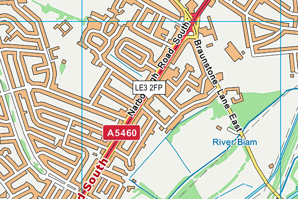 LE3 2FP map - OS VectorMap District (Ordnance Survey)