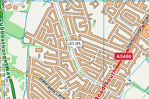 LE3 2PL map - OS VectorMap District (Ordnance Survey)