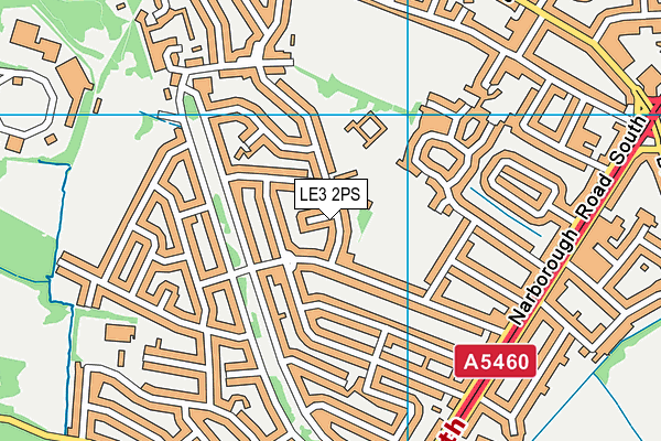 Ravenhurst Primary School map (LE3 2PS) - OS VectorMap District (Ordnance Survey)