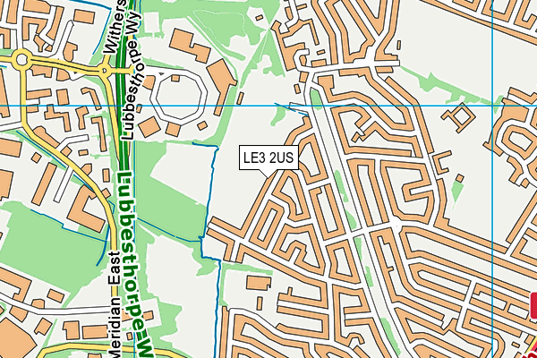 LE3 2US map - OS VectorMap District (Ordnance Survey)