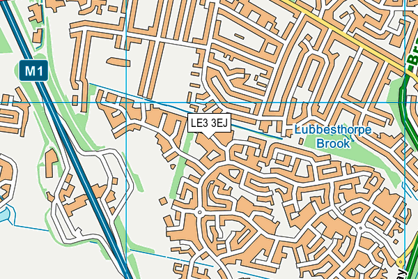 LE3 3EJ map - OS VectorMap District (Ordnance Survey)