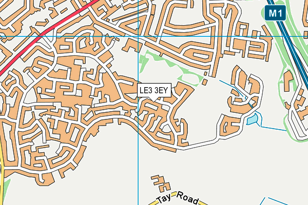 LE3 3EY map - OS VectorMap District (Ordnance Survey)