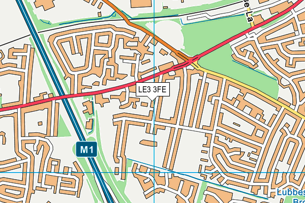 LE3 3FE map - OS VectorMap District (Ordnance Survey)