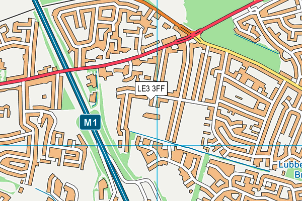 LE3 3FF map - OS VectorMap District (Ordnance Survey)