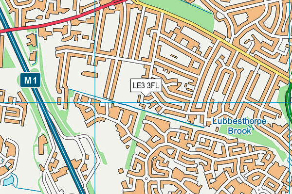 LE3 3FL map - OS VectorMap District (Ordnance Survey)