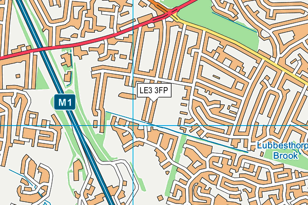 LE3 3FP map - OS VectorMap District (Ordnance Survey)