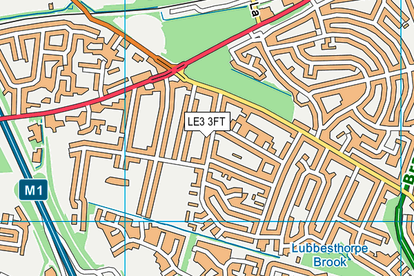 LE3 3FT map - OS VectorMap District (Ordnance Survey)