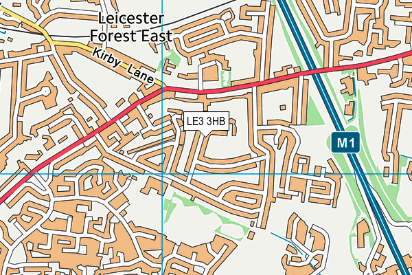 LE3 3HB map - OS VectorMap District (Ordnance Survey)