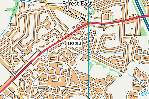 Stafford Leys Primary School map (LE3 3LJ) - OS VectorMap District (Ordnance Survey)