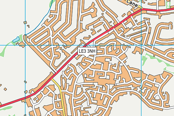 LE3 3NH map - OS VectorMap District (Ordnance Survey)