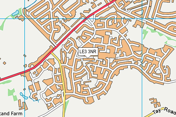 LE3 3NR map - OS VectorMap District (Ordnance Survey)