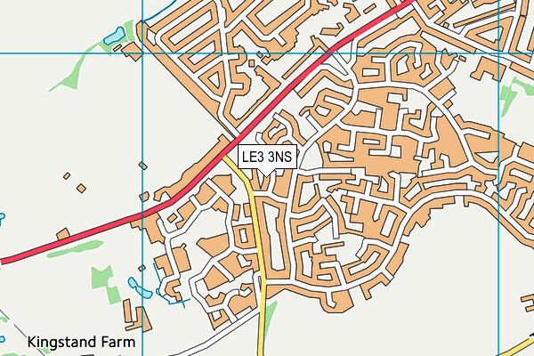 LE3 3NS map - OS VectorMap District (Ordnance Survey)