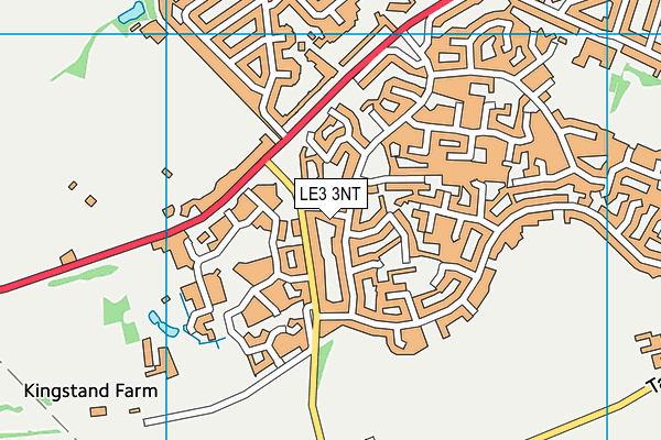 LE3 3NT map - OS VectorMap District (Ordnance Survey)