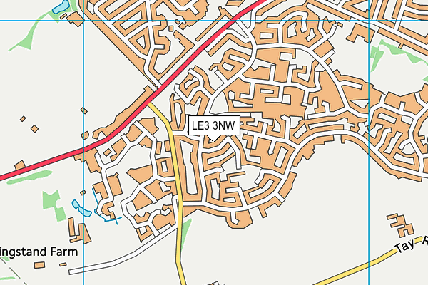 LE3 3NW map - OS VectorMap District (Ordnance Survey)