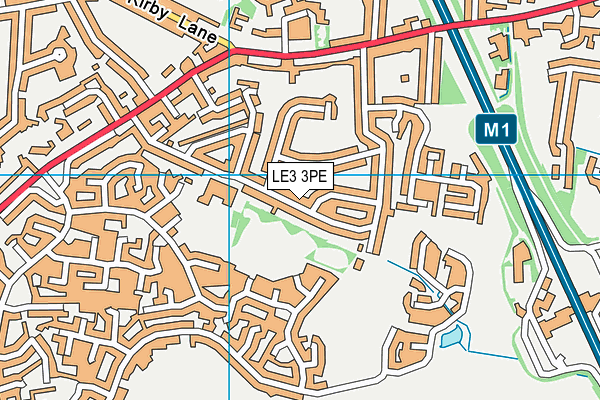 LE3 3PE map - OS VectorMap District (Ordnance Survey)