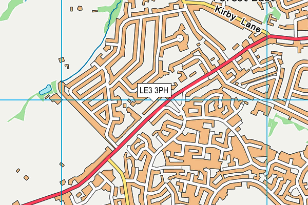 LE3 3PH map - OS VectorMap District (Ordnance Survey)