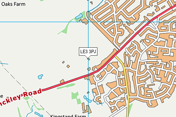 Leicester Forest Rfc map (LE3 3PJ) - OS VectorMap District (Ordnance Survey)