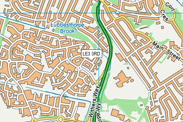 LE3 3RD map - OS VectorMap District (Ordnance Survey)