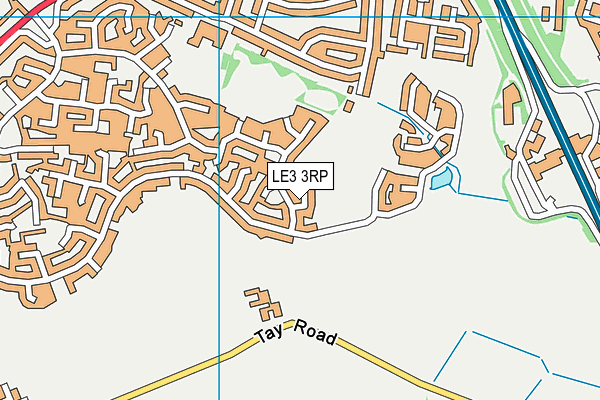 LE3 3RP map - OS VectorMap District (Ordnance Survey)