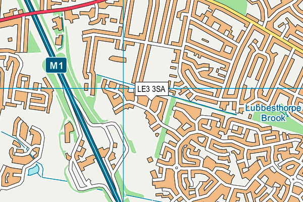 LE3 3SA map - OS VectorMap District (Ordnance Survey)