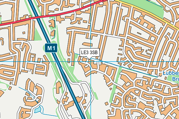 LE3 3SB map - OS VectorMap District (Ordnance Survey)