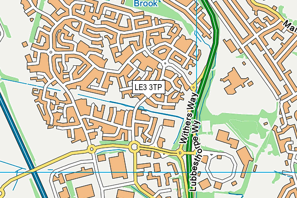 LE3 3TP map - OS VectorMap District (Ordnance Survey)