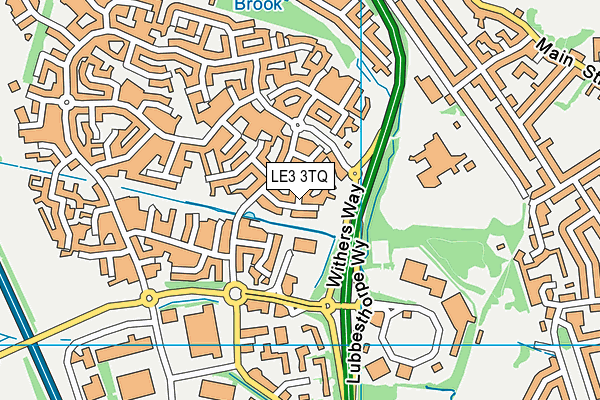 LE3 3TQ map - OS VectorMap District (Ordnance Survey)