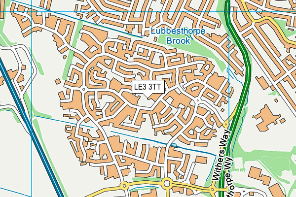 LE3 3TT map - OS VectorMap District (Ordnance Survey)
