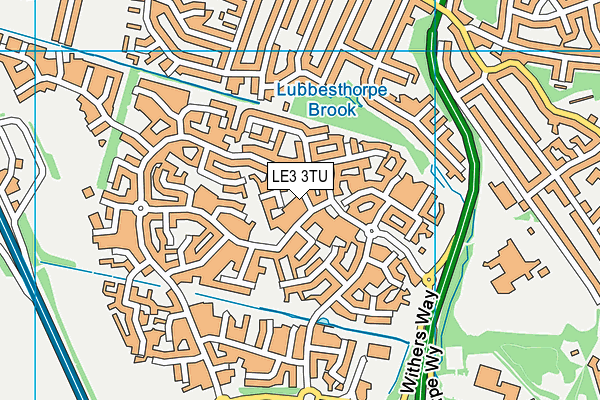 LE3 3TU map - OS VectorMap District (Ordnance Survey)