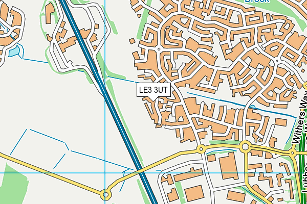 LE3 3UT map - OS VectorMap District (Ordnance Survey)