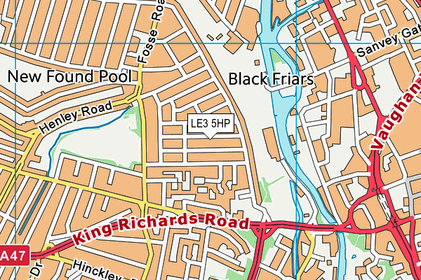 LE3 5HP map - OS VectorMap District (Ordnance Survey)