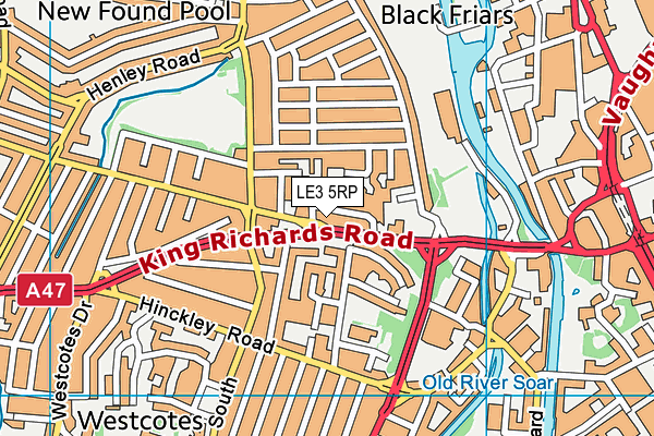 LE3 5RP map - OS VectorMap District (Ordnance Survey)