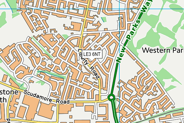 LE3 6NT map - OS VectorMap District (Ordnance Survey)