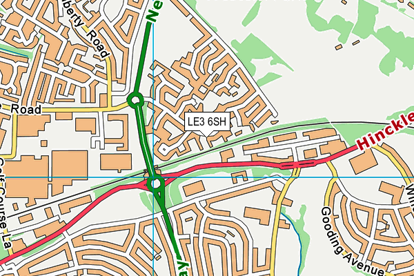 LE3 6SH map - OS VectorMap District (Ordnance Survey)