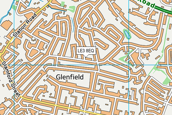 LE3 8EQ map - OS VectorMap District (Ordnance Survey)