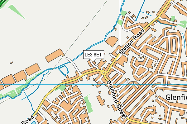 LE3 8ET map - OS VectorMap District (Ordnance Survey)