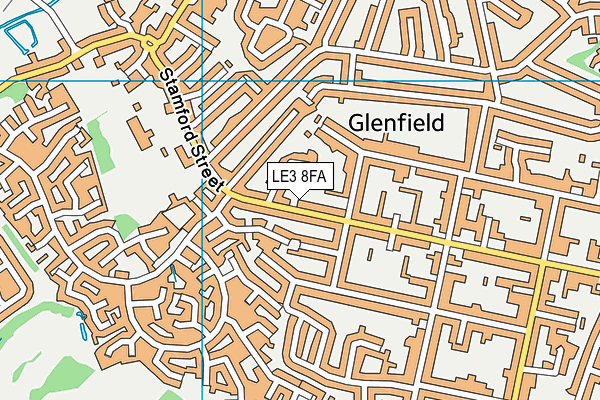LE3 8FA map - OS VectorMap District (Ordnance Survey)