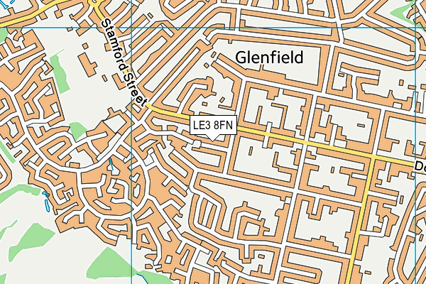 LE3 8FN map - OS VectorMap District (Ordnance Survey)