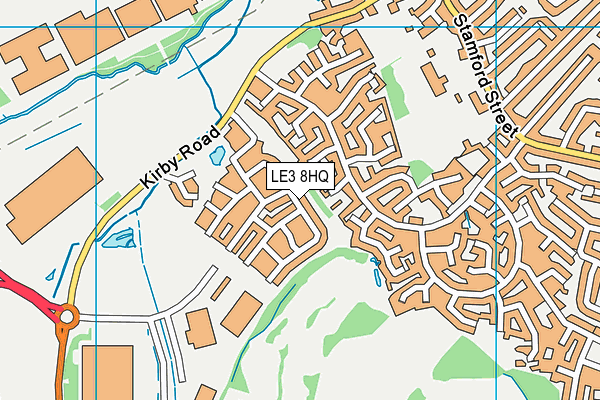 LE3 8HQ map - OS VectorMap District (Ordnance Survey)
