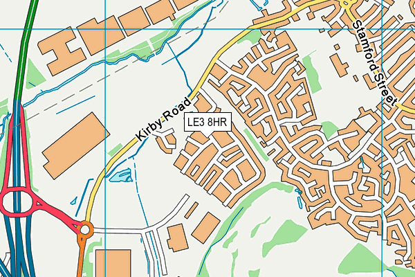 LE3 8HR map - OS VectorMap District (Ordnance Survey)