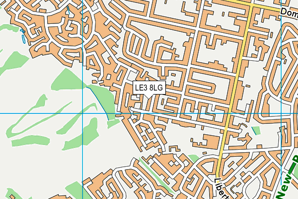LE3 8LG map - OS VectorMap District (Ordnance Survey)