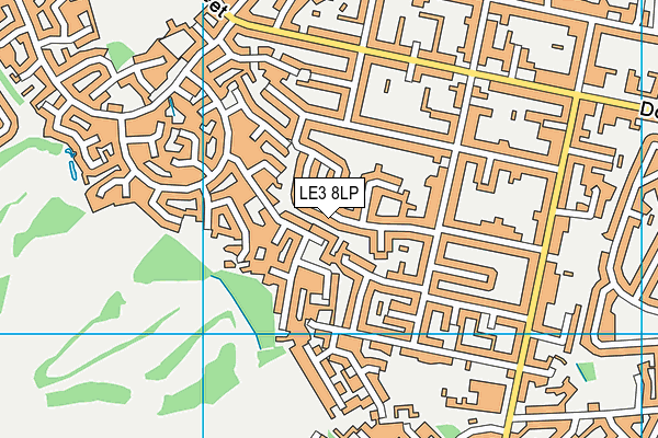 LE3 8LP map - OS VectorMap District (Ordnance Survey)