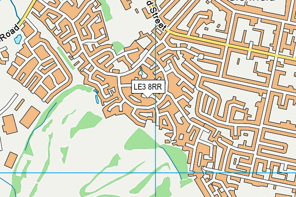 LE3 8RR map - OS VectorMap District (Ordnance Survey)