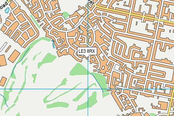LE3 8RX map - OS VectorMap District (Ordnance Survey)