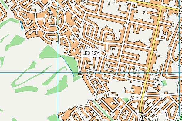 LE3 8SY map - OS VectorMap District (Ordnance Survey)