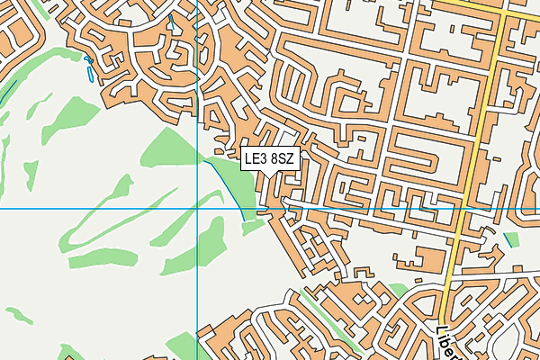 LE3 8SZ map - OS VectorMap District (Ordnance Survey)