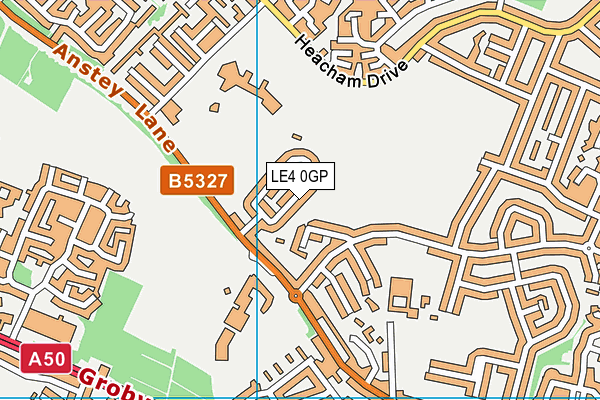 LE4 0GP map - OS VectorMap District (Ordnance Survey)